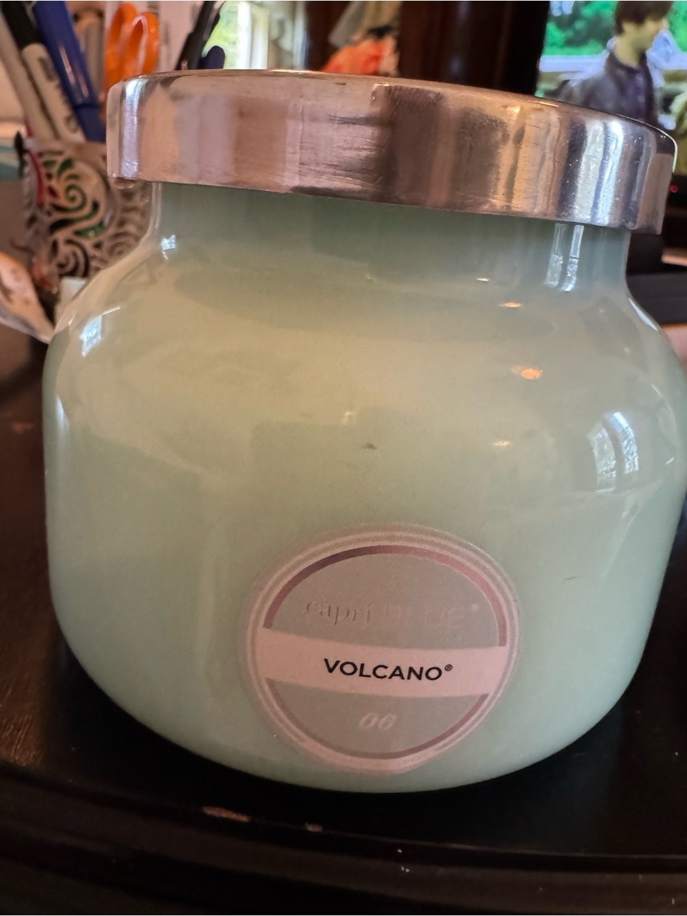 Volcano Scented Candle - Mint Green Francesca
